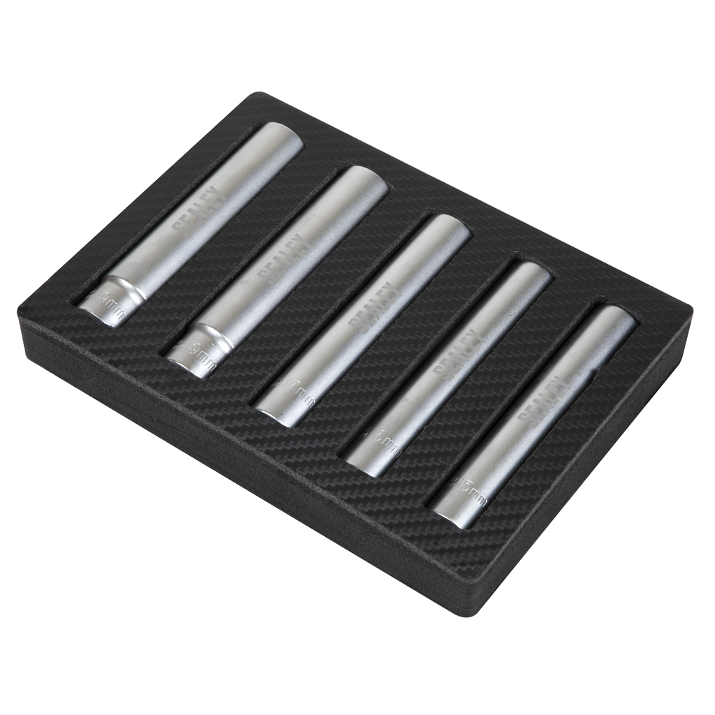 Extra-Deep Socket Set 1/2”Sq Drive 5pc