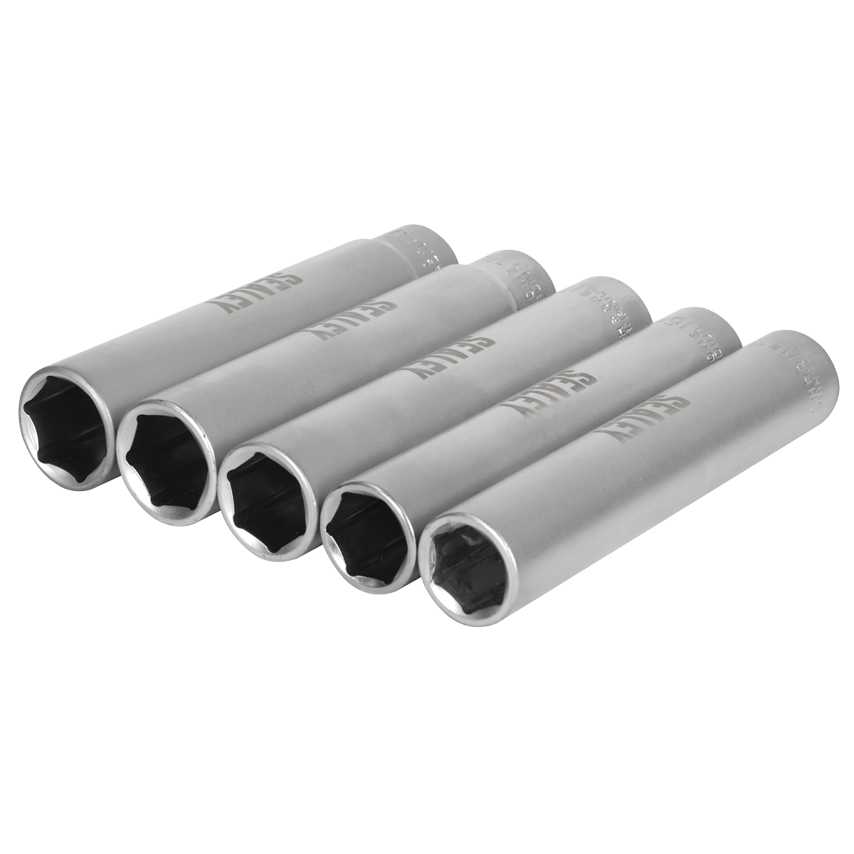 Extra-Deep Socket Set 1/2”Sq Drive 5pc