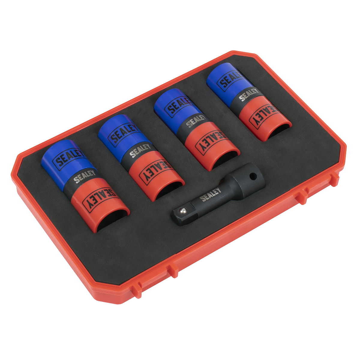 Double Ended Alloy Wheel Impact Socket Set 1/2"Sq Drive 5pc