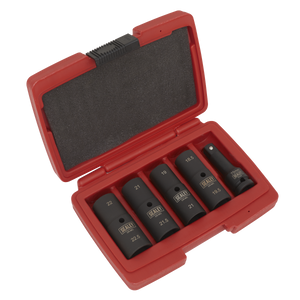 Double Ended Impact Socket Set 1/2"Sq Drive 5pc