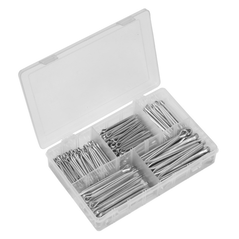 Sealey 230pc Split Pin Assortment - Imperial & Metric - A