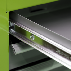 Sealey AP22309BBHV American Pro 3 Drawer Middle Add On Tool Chest Storage Box with Ball Bearing Slides Green Grey