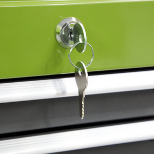 Sealey AP22309BBHV American Pro 3 Drawer Middle Add On Tool Chest Storage Box with Ball Bearing Slides Green Grey