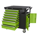 Sealey 7 Drawer Mobile Workstation with Cupboard - Green - C