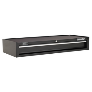 Sealey AP41119B Superline Pro 1 Drawer Middle Add On Tool Chest Storage Box with Ball Bearing Slides Black