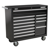 Sealey 26 Drawer Topchest & Rollcab Tool Box Combination - Black