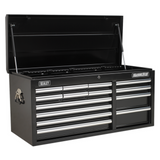 Sealey 26 Drawer Topchest & Rollcab Tool Box Combination - Black