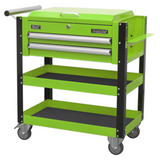 Sealey Heavy-Duty 2 Drawer Mobile Tool & Parts Trolley - Green - C