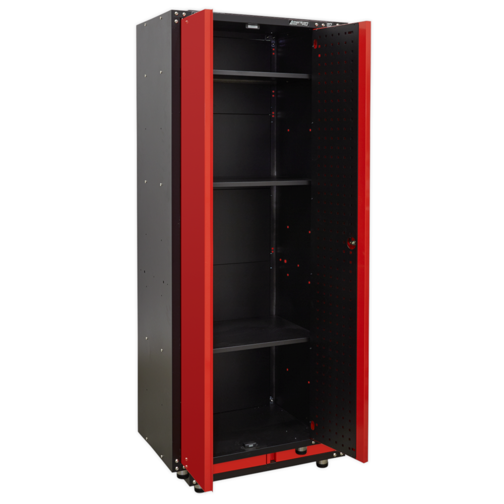 Sealey APMS83 American Pro Modular Heavy-Duty Full Height Floor Mounted Tool Storage Box Garage Workshop Cabinet Unit 665mm