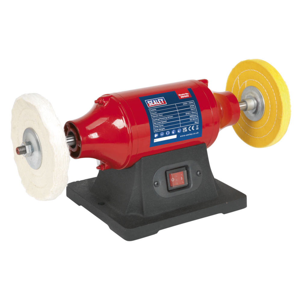 Sealey BB1502 Bench Mounted Buffer Polisher 150mm 370W 230V
