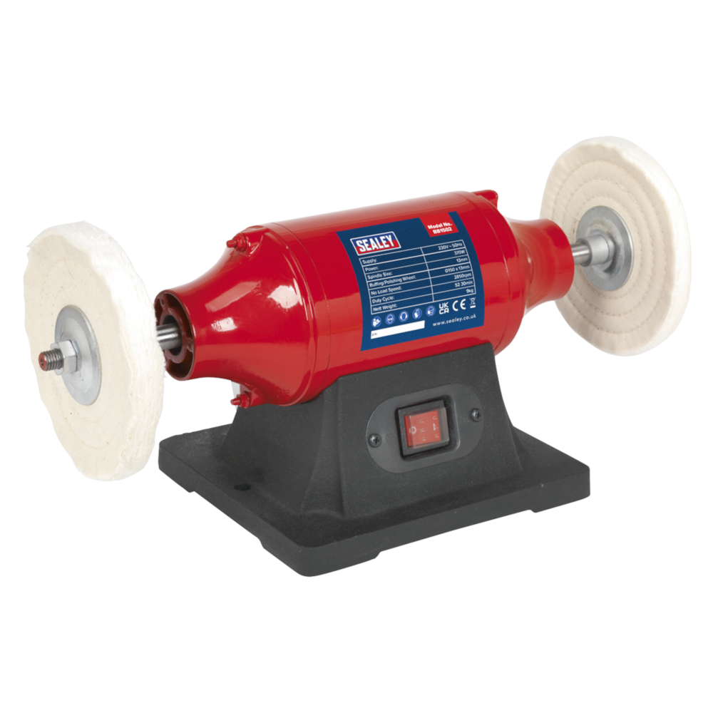 Sealey BB1502 Bench Mounted Buffer Polisher 150mm 370W 230V