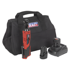 Sealey CP1202KIT SV12 Series Cordless Ratchet Wrench Kit with 2 x 1.5Ah Battery & Charger