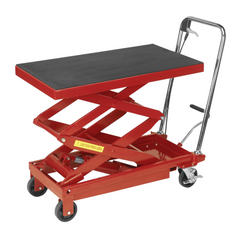 Sealey HPT400H Hydraulic Scissor Garage Workshop Lift Platform Service Bench Trolley 300kg