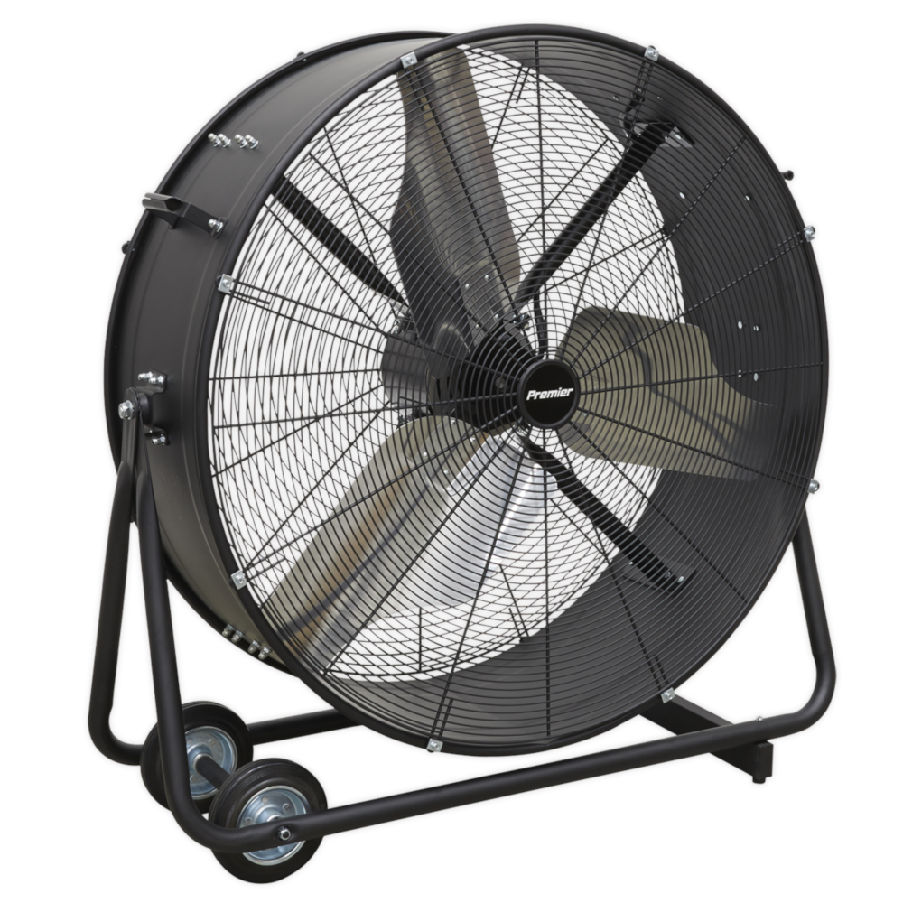 Sealey HVD36P 36" 2 Speed Industrial High Velocity Portable Air Cooling Drum Fan 410W 230V