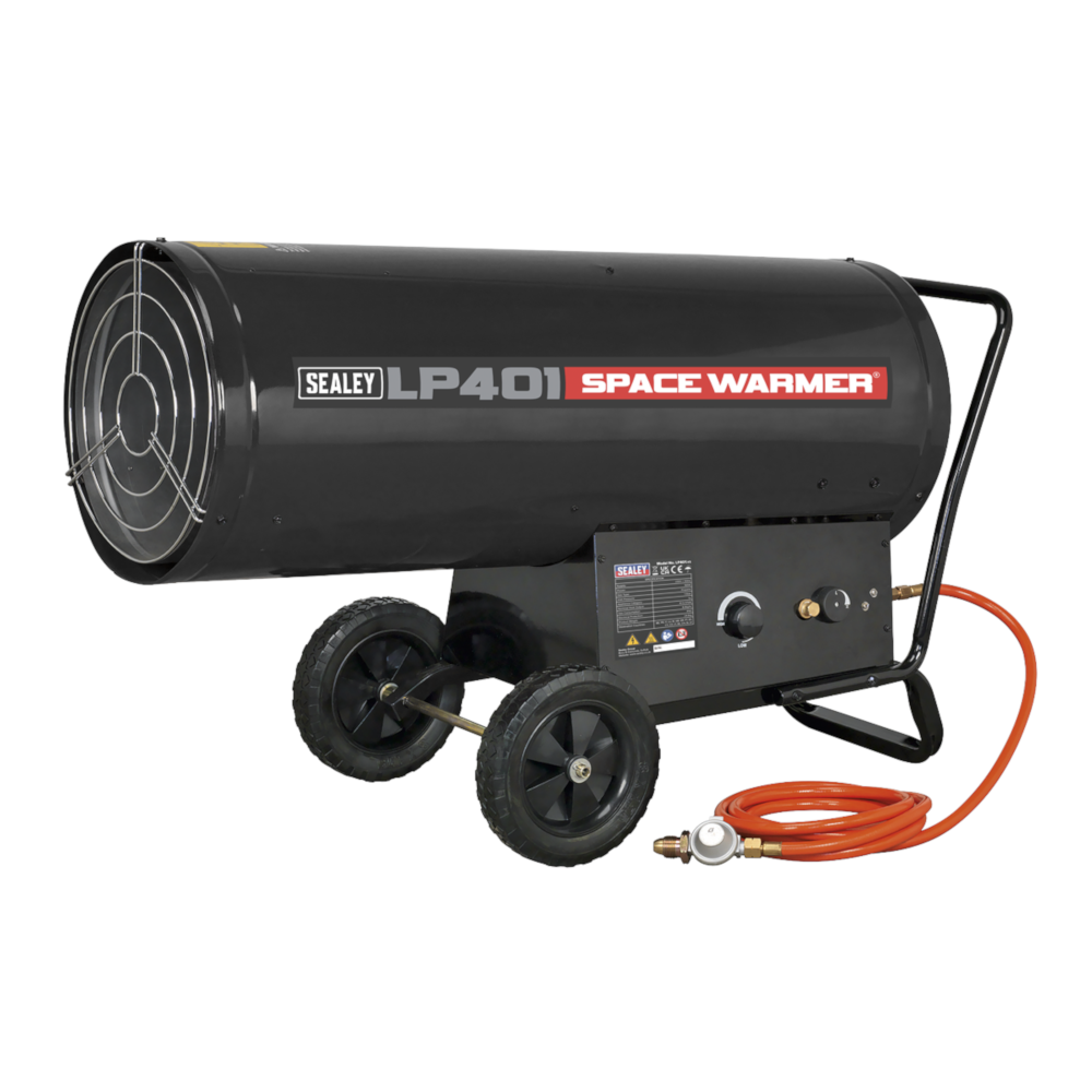 Sealey LP401 Space Warmer Propane Heater 210,000-400,000Btu/hr (61.5-117kW) 230V