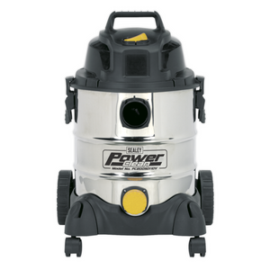 Sealey PC200SD110V Industrial Wet & Dry Vacuum Cleaner with Stainless Steel Drum 20 Litre 1250W 110V