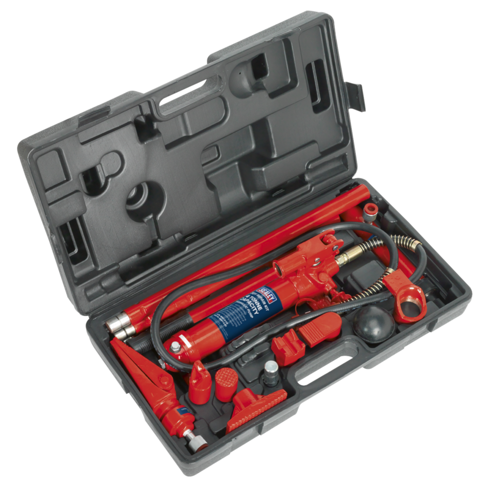 Sealey RE97/4 4 Tonne Snap Type Hydraulic Garage Workshop Body Repair Kit