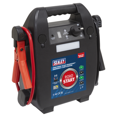 Sealey RoadStart Emergency Jump Starter 2400/1400A 12/24V - B