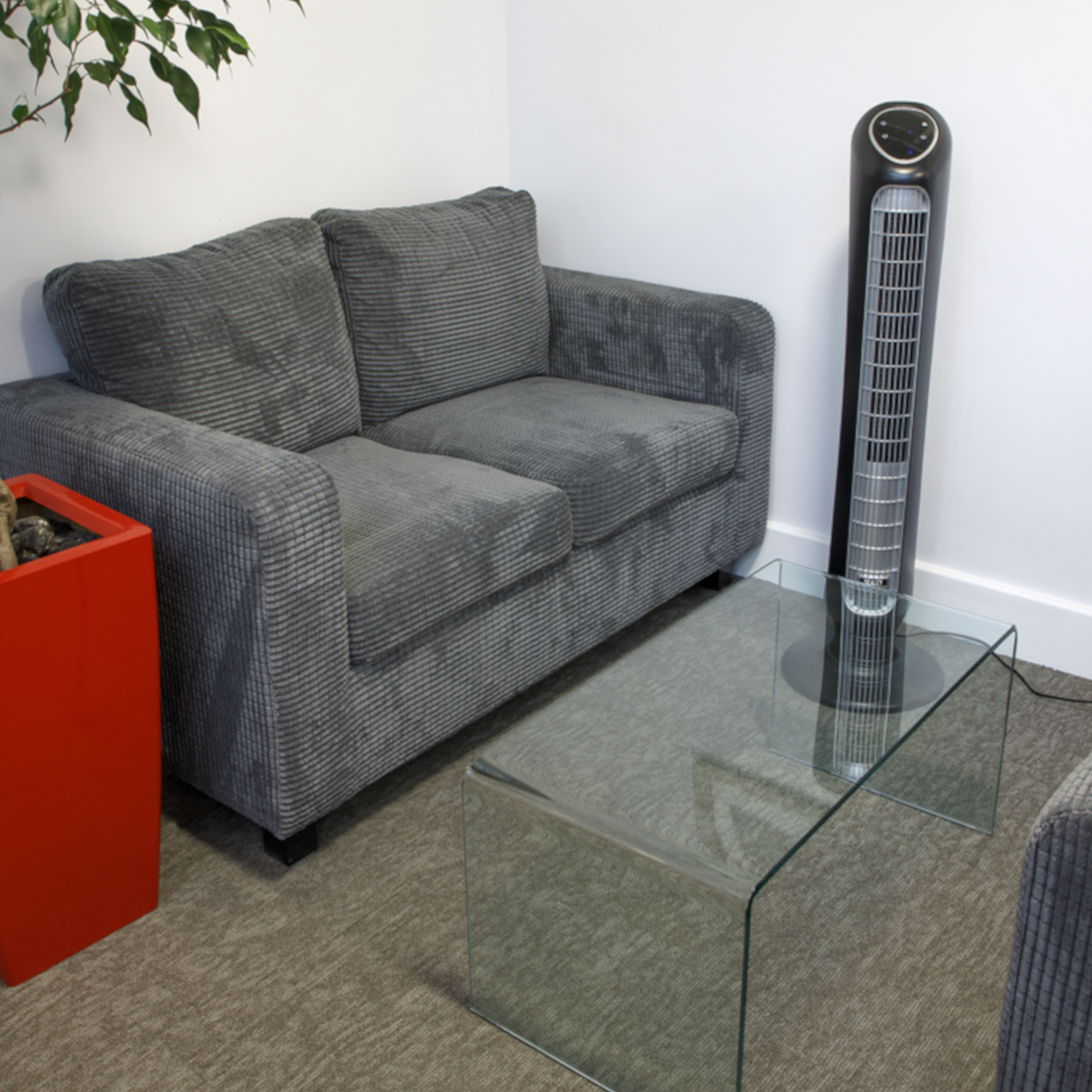 Sealey STF43Q 43" 5 Speed Quiet High Performance Portable Oscillating Air Cooling Tower Fan 230V