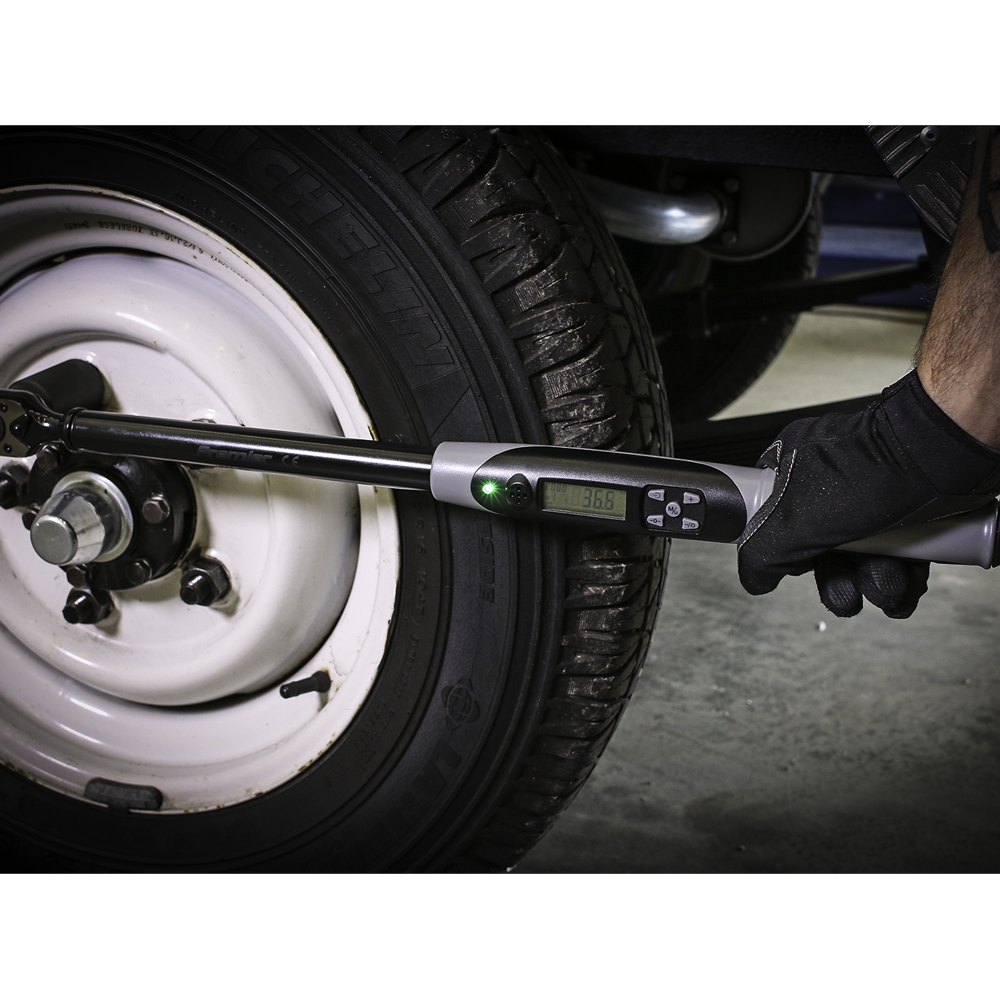 Sealey STW306B 1/2in Sq Drive Digital Torque Wrench with Angle Function 20-200Nm Black Series