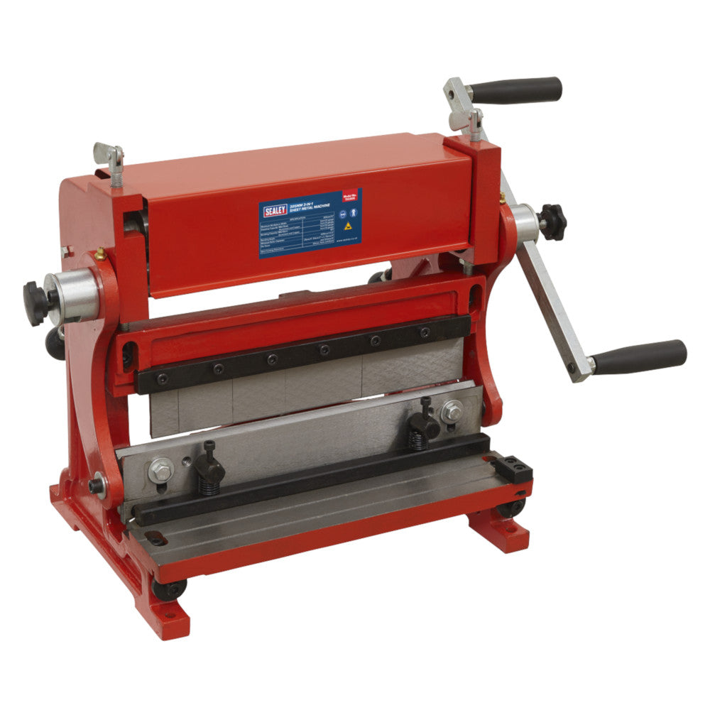 Sealey TIO305 3 in 1 Manual Bench Mounted Steel Metal Bender Garage Workshop Machine 305mm