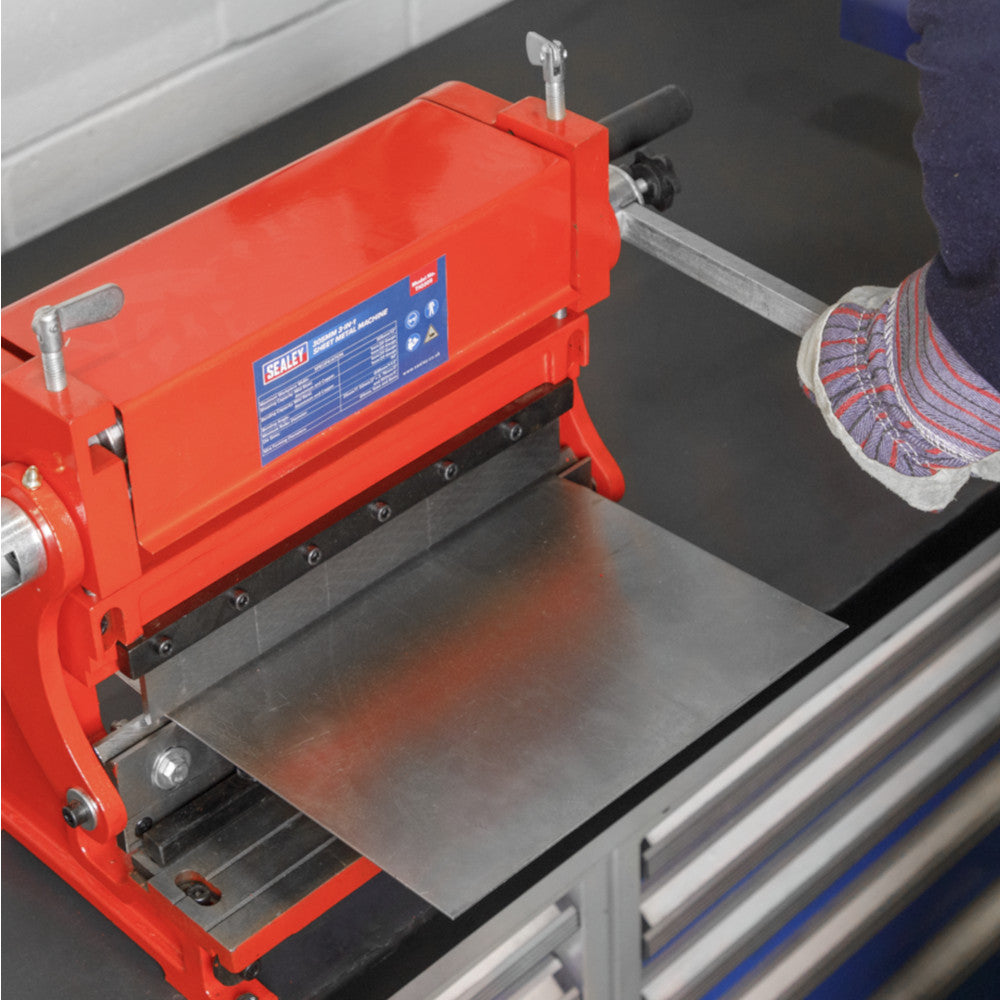 Sealey TIO305 3 in 1 Manual Bench Mounted Steel Metal Bender Garage Workshop Machine 305mm