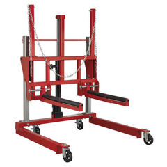 Sealey W508T Wheel Tyre Changing Removal Trolley with Adjustable Width 500kg