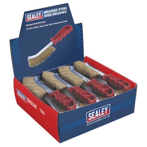 Sealey General-Purpose Wire Brush 250mm 24 Pack - A