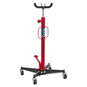 Sealey 300ETJ Vertical Transmission Jack Gearbox Support Lift, 300kg Capacity, Red