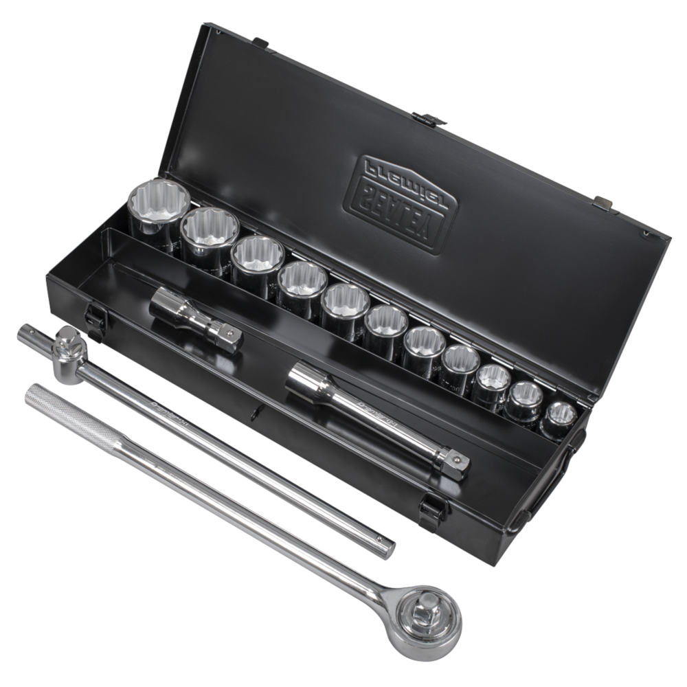 Sealey AK2585 Metric WallDrive® Socket Set, 12 Point, 3/4" Sq. Drive, 15 Piece
