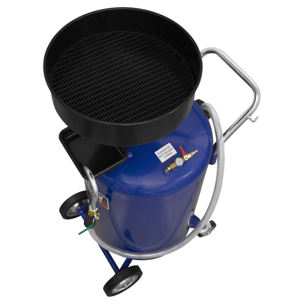 Sealey AK458DX Mobile Oil Fluid Drainer 110 Litre Air Discharge