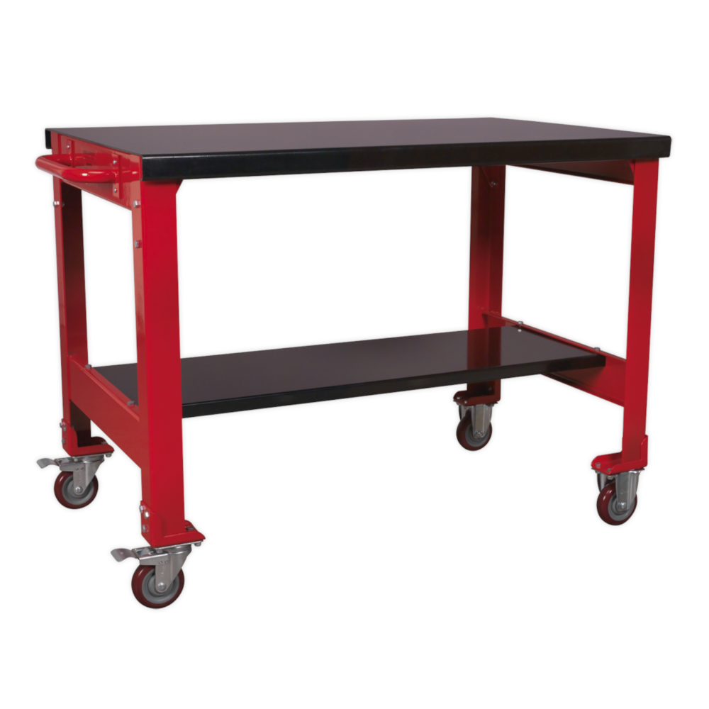 Sealey AP1100M Mobile Steel Worktop Garage Workshop Workbench 1100mm