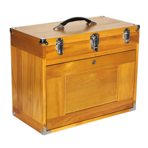 Sealey AP1608W Machinist 8 Drawer Workshop Tool Storage Box Walnut