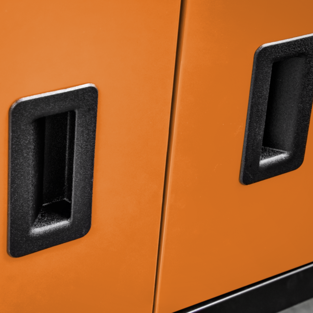 Sealey AP22O American Pro 6 Drawer Top Tool Chest and Roller Tool Cabinet Storage Box Combination with Ball Bearing Slides Orange