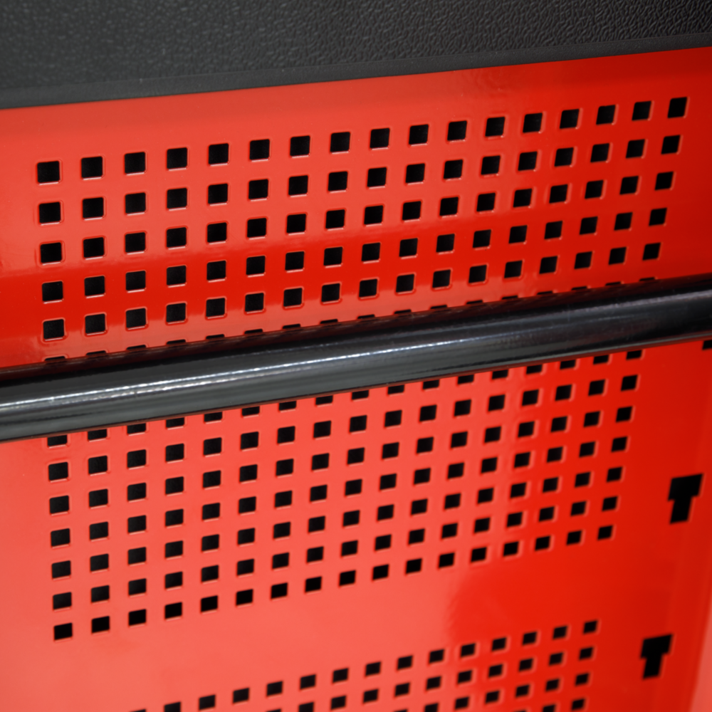 Sealey AP2403 Premier 6 Drawer Top Tool Chest Storage Box with Ball Bearing Slides Red Black