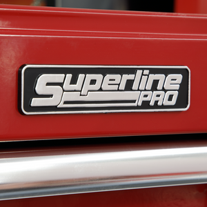 Sealey AP33109 10 Drawer Superline Pro Top Tool Chest Storage Box with Ball Bearing Slides Red
