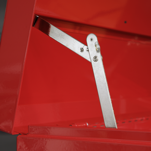 Sealey AP33109 10 Drawer Superline Pro Top Tool Chest Storage Box with Ball Bearing Slides Red