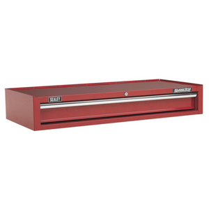 Sealey AP41119 Superline Pro 1 Drawer Middle Add On Tool Chest Storage Box with Ball Bearing Slides Red