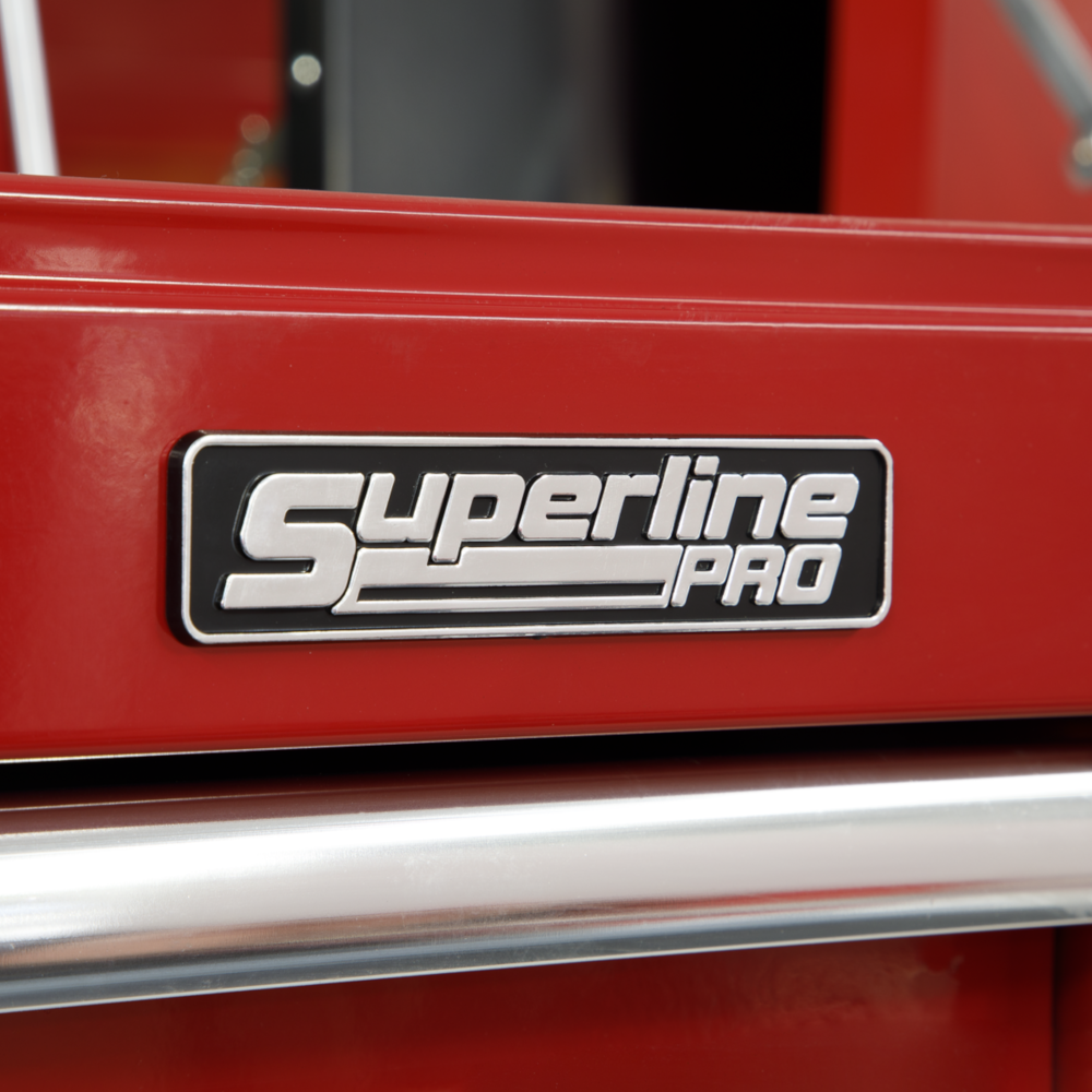 Sealey AP6612 Superline Pro 12 Drawer Roller Tool Cabinet Storage Box with Ball Bearing Runner Slides Red