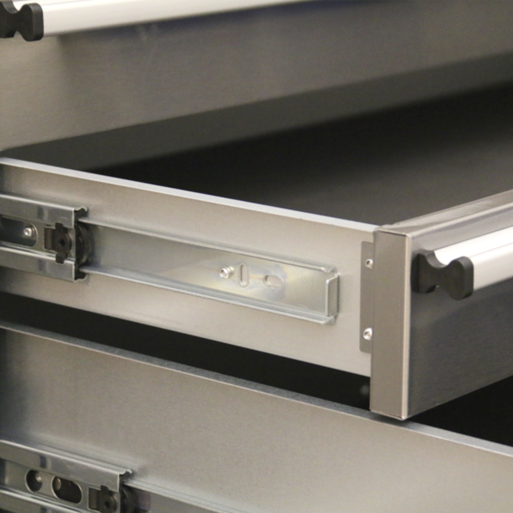 Sealey AP7210SS Premier 10 Drawer Mobile Tool Cabinet Storage Box &amp; Cupboard with Ball Bearing Slides Stainless Steel