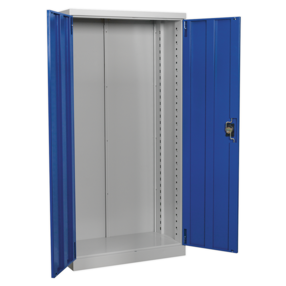 Sealey APIC1800F Premier Industrial Garage Workshop Tool Cabinet Storage Shelving Unit 2 Door 1800mm