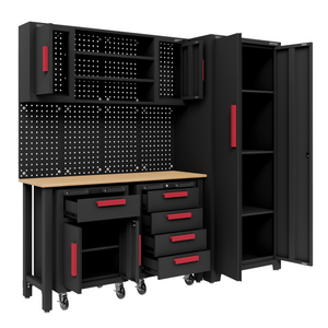 Sealey APMS12OP American Pro Complete Modular Heavy-Duty Tool Storage Box Garage Workshop System with 2 Mobile Trolleys