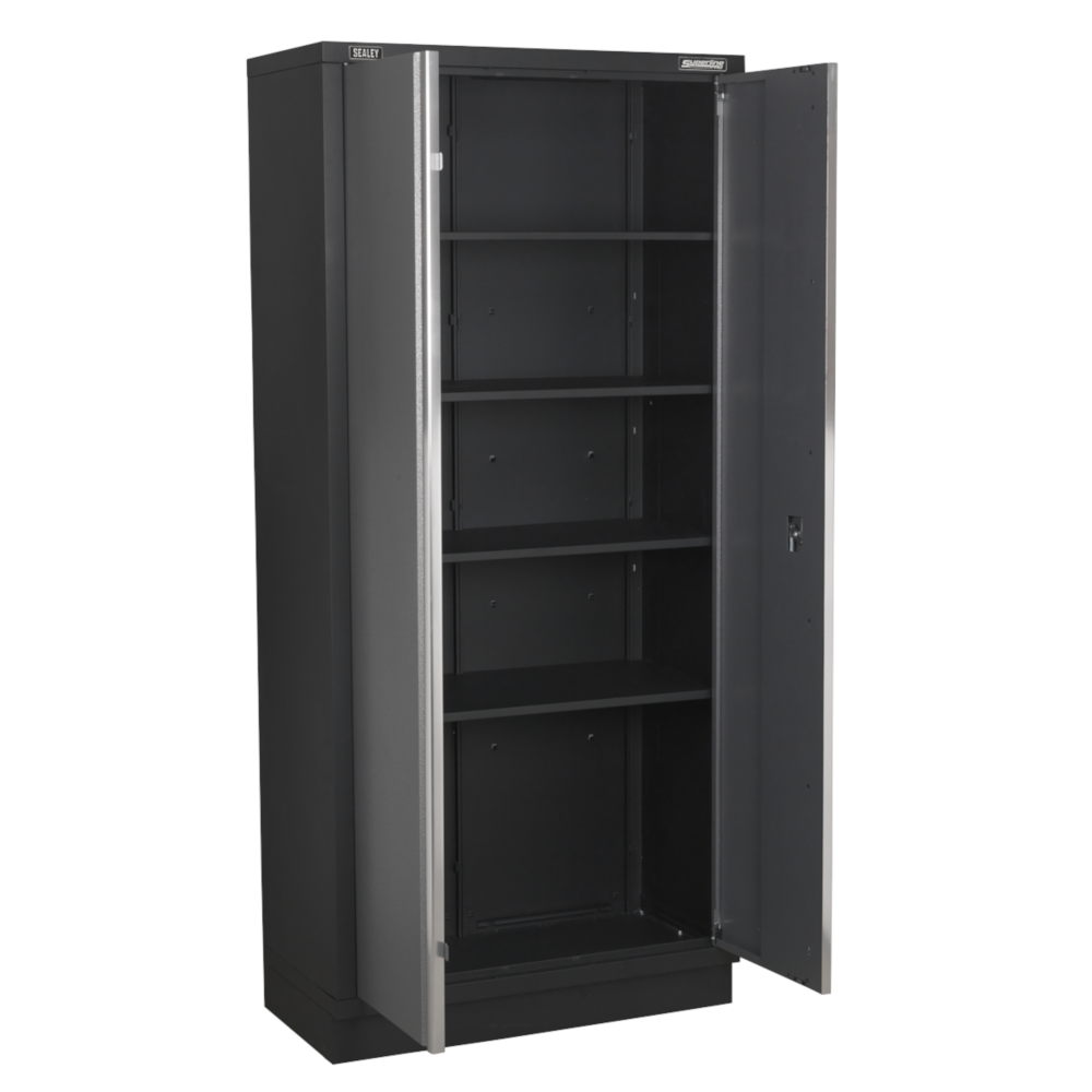 Sealey APMS56 Superline Pro Modular Heavy-Duty Full Height 2 Door Floor Mounted Tool Storage Box Garage Workshop Cabinet Unit 915mm