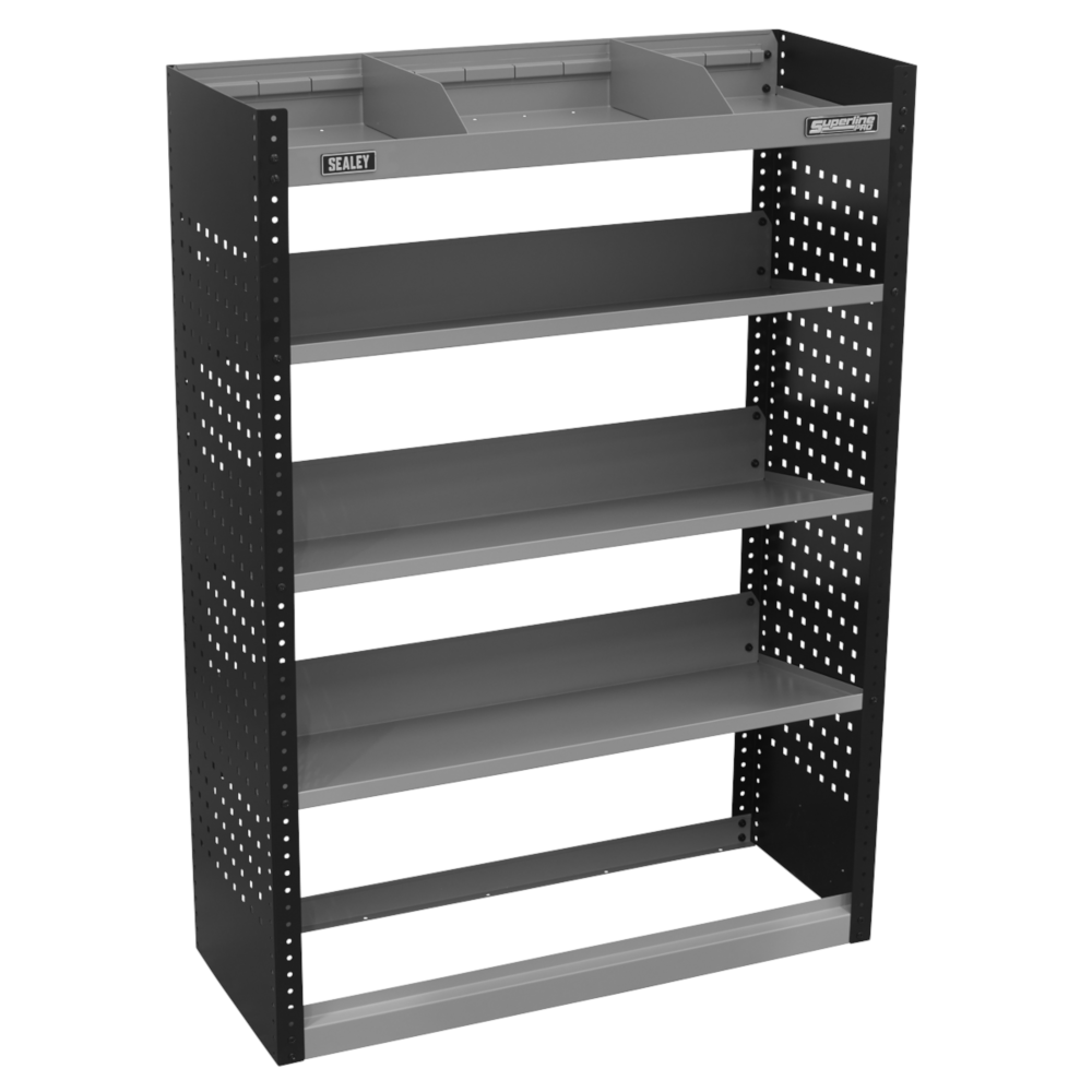 Sealey APMSVCOMBO2 Superline Pro Modular Slanted Shelf Tool Organizer Van Storage Unit System