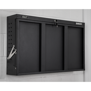 Sealey APWMW01 Wall Mounted Steel Folding Garage Workshop Workbench 900mm