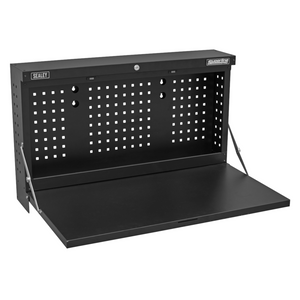 Sealey APWMW01 Wall Mounted Steel Folding Garage Workshop Workbench 900mm