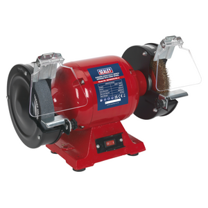Sealey BG150XW/99 Bench Mounted Garage Worktop Grinder 150mm with Wire Wheel 450W 230V