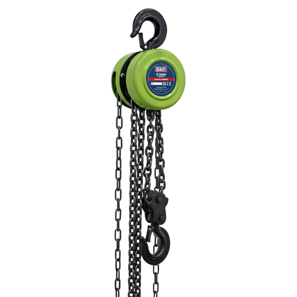 Sealey CB2000E Chain Block 2.5m, 2 Tonne Capacity
