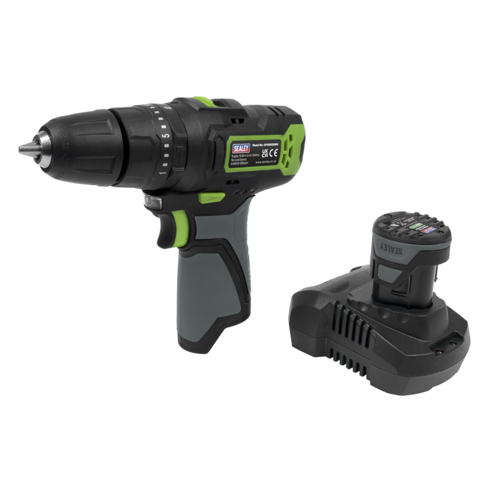 Sealey CP108VDD SV10.8 Series Cordless Combi Drill Kit 10.8V, 10mm Chuck