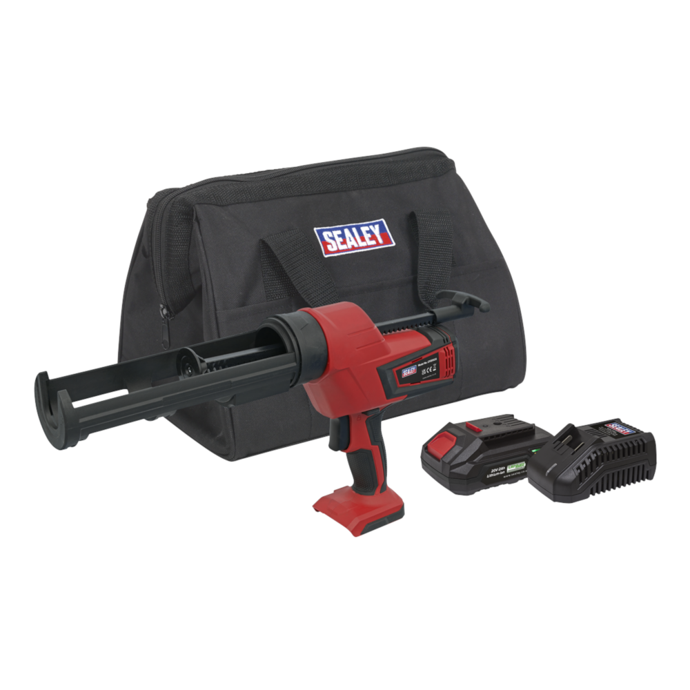 Sealey CP20VCGKIT1 SV20 Series Cordless Caulking Sealant Gun Kit 20V, 310ml Cartridge